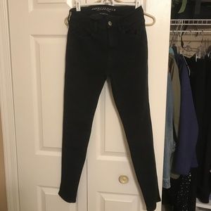 American Eagle Black Hi-Rise Jegging Size 4